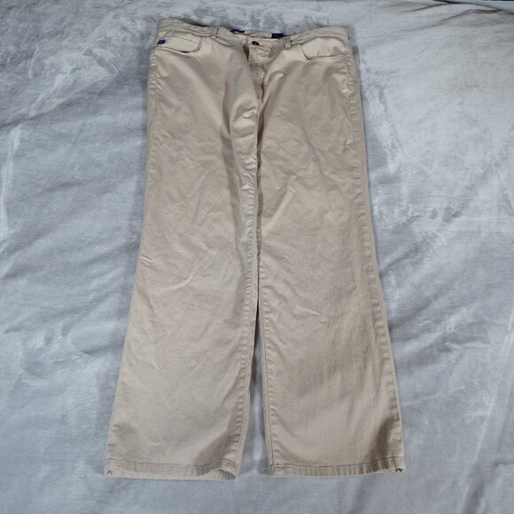 Stitchs Britches Straight Leg Pants Mens 38x30 (Fits 38x29) Golf Light Khaki - Picture 1 of 11